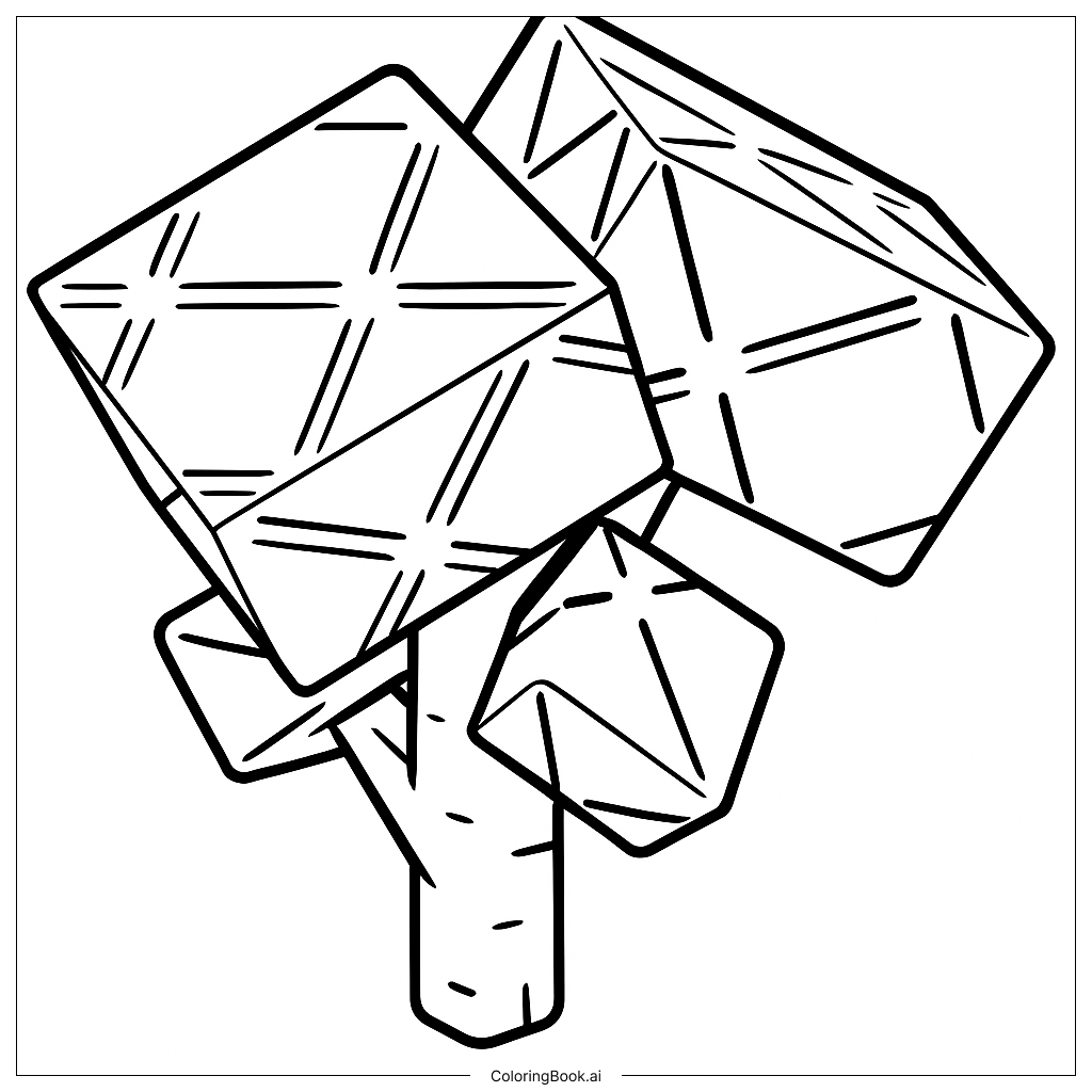 Broccoli Coloring Page