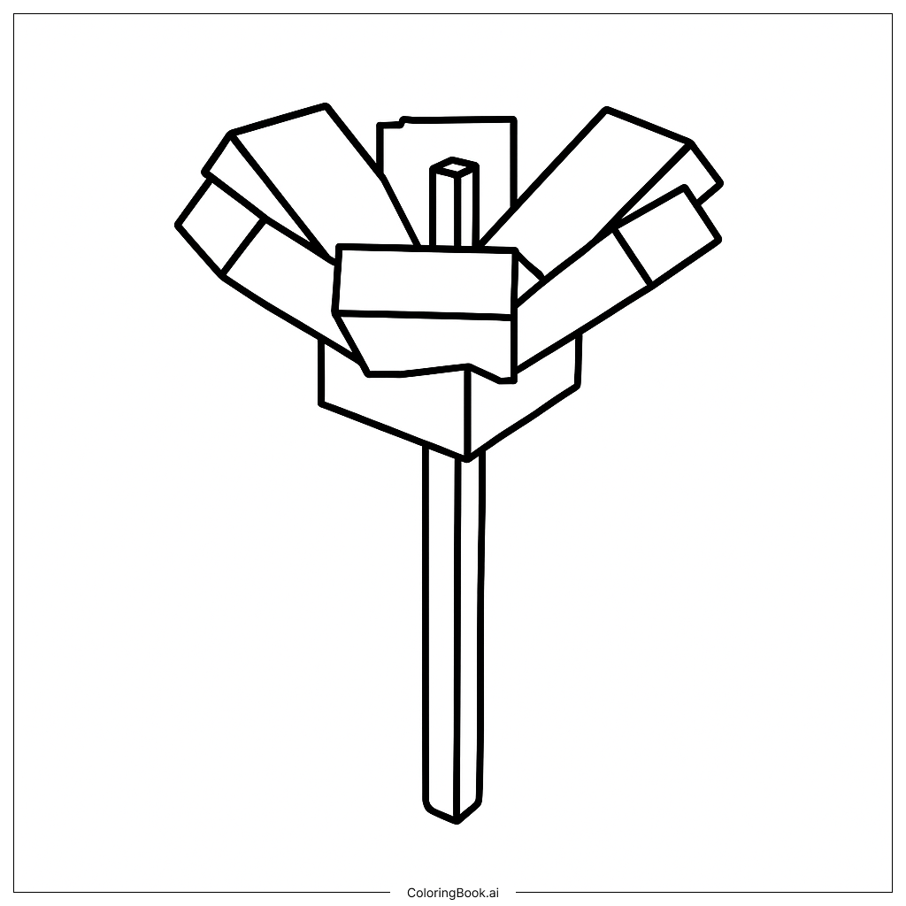 Crocus Crop Coloring Page