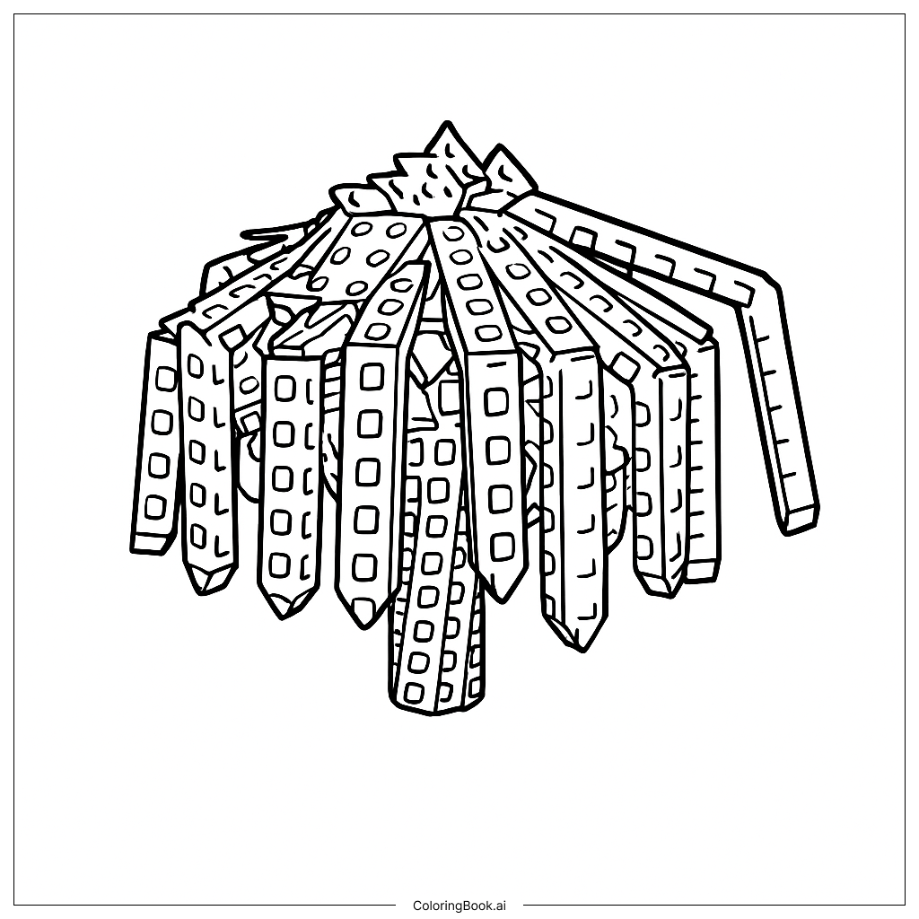 Dragonfruit Tree Coloring Page