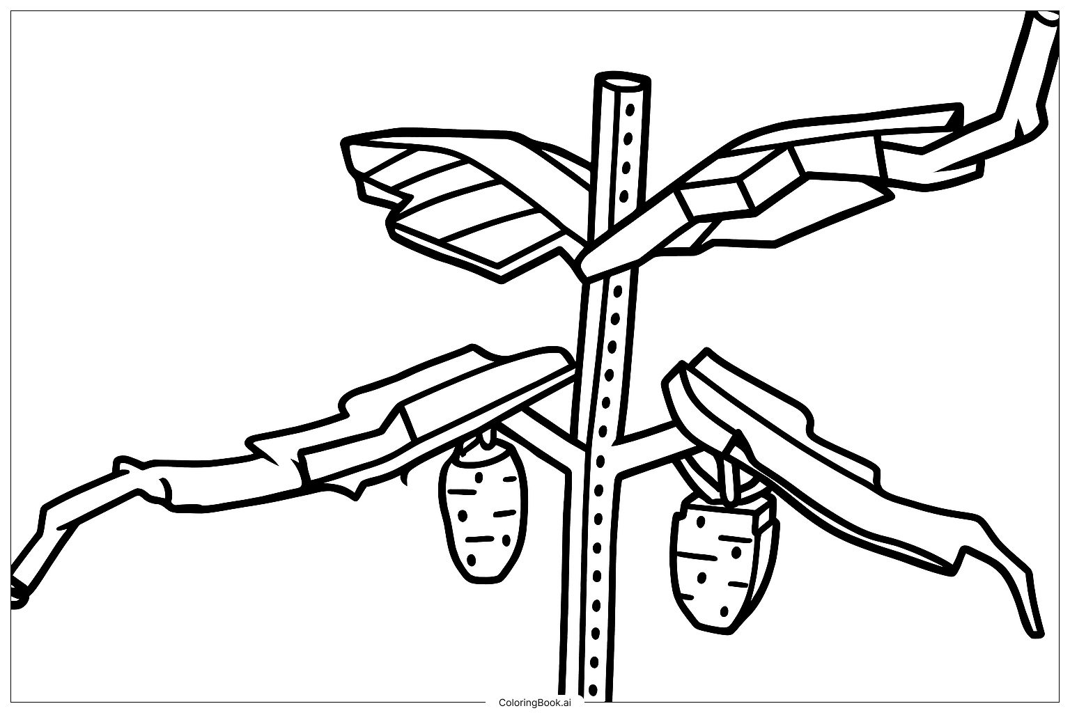 Elder Strawberry Plant Fixed Coloring Page