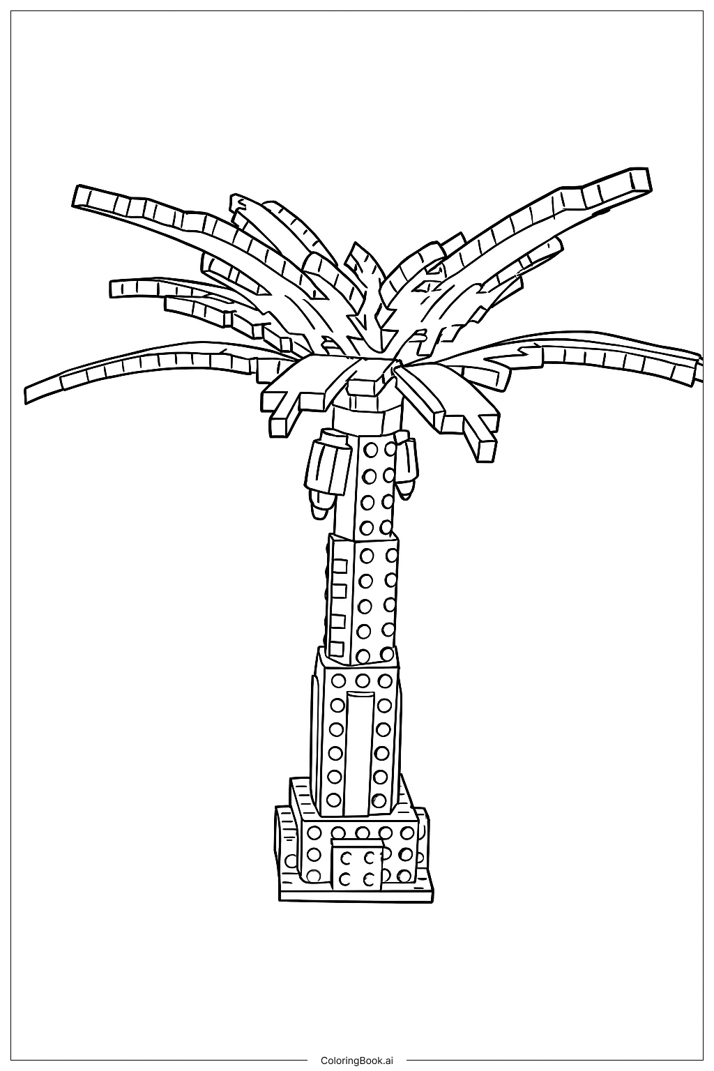 Papaya Tree Coloring Page