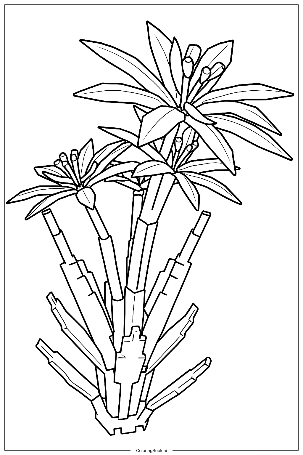 Paradise Petal Produce Coloring Page