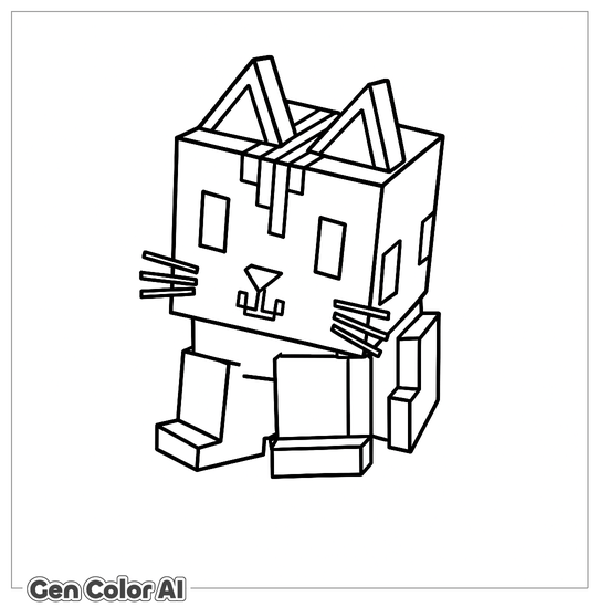 Cat Coloring Page