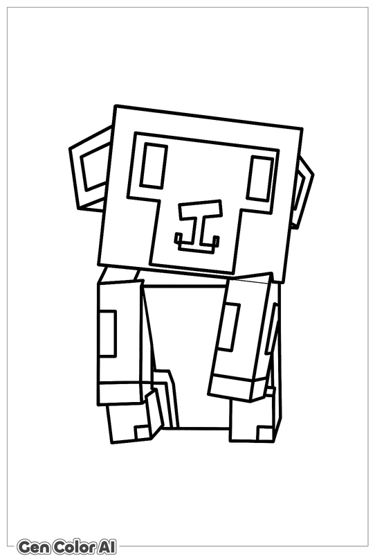 Monkey Coloring Page